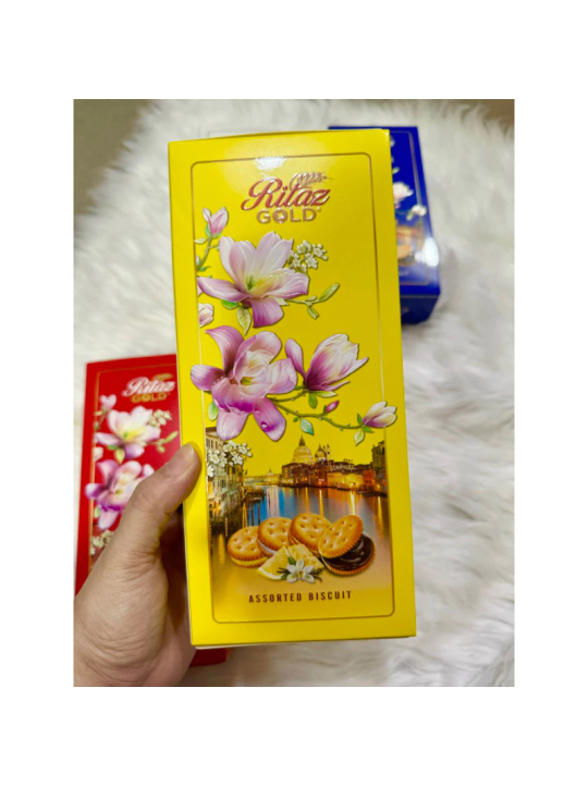 Bánh quy RITAZ hộp giấy - bánh quy dài - bánh cookie dài làm giỏ quà tết - Date mới